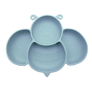 Silicone baby plates-Bee