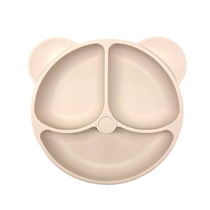 Baby silicone plate-bear