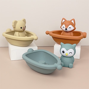 Silicone Bath Boat Toy 