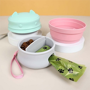 3 in 1 portable dog bottle